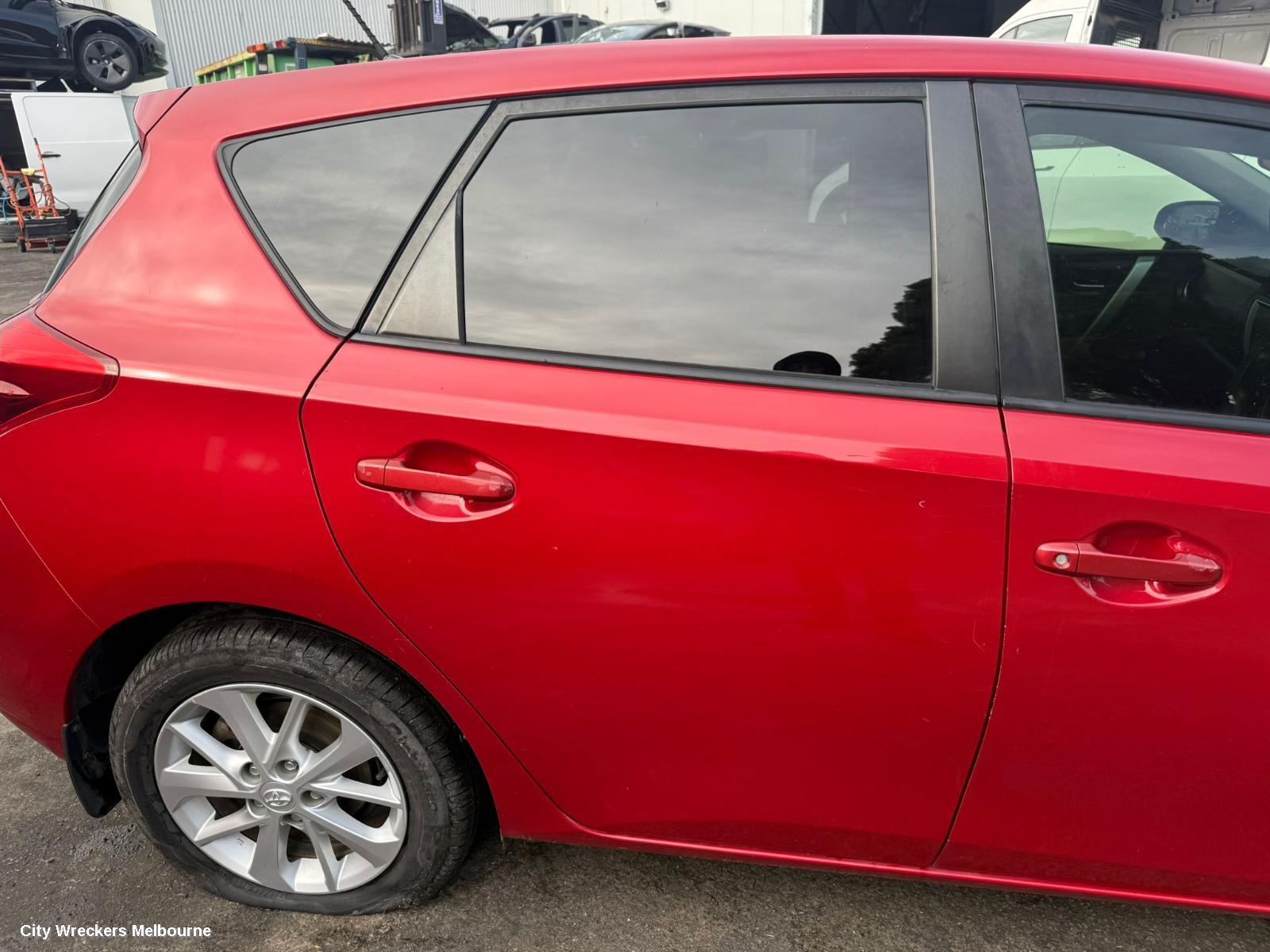 TOYOTA COROLLA LEFT TAILLIGHT, ZRE182R, HATCH, 08/2012 - 03/2015