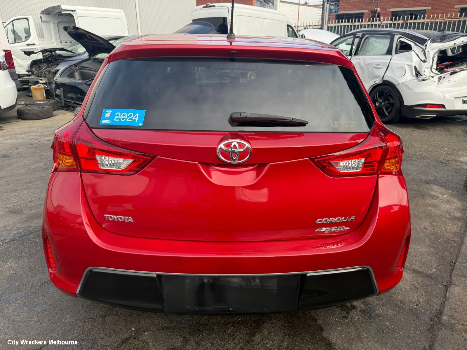 TOYOTA COROLLA LEFT TAILLIGHT, ZRE182R, HATCH, 08/2012 - 03/2015