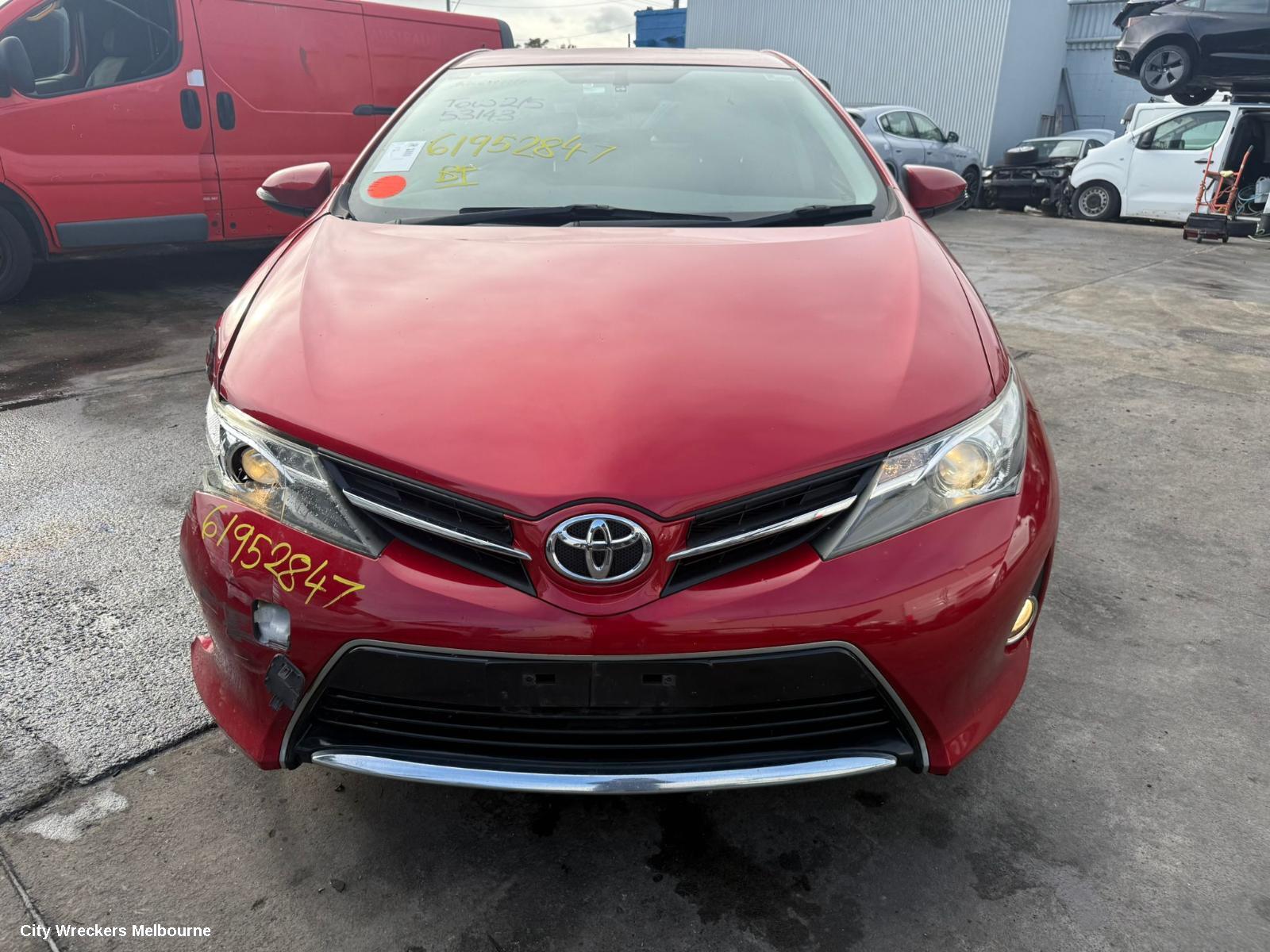 TOYOTA COROLLA LEFT TAILLIGHT, ZRE182R, HATCH, 08/2012 - 03/2015