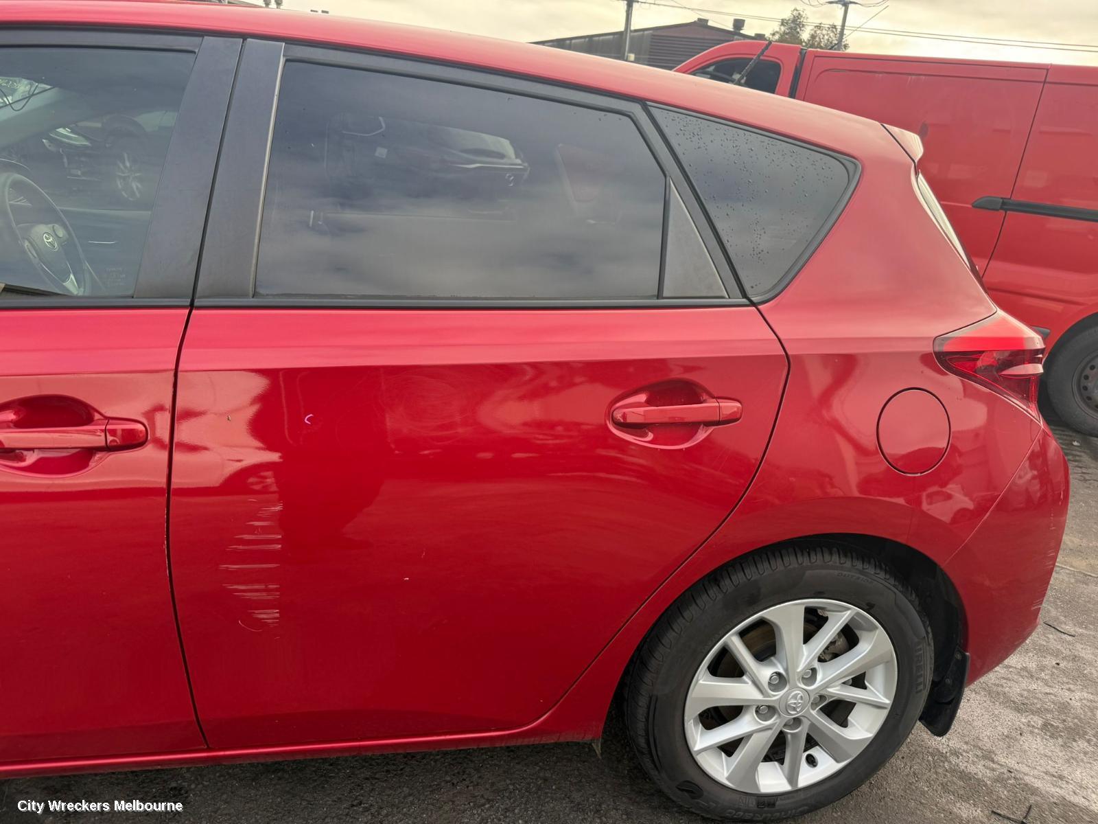 TOYOTA COROLLA LEFT TAILLIGHT, ZRE182R, HATCH, 08/2012 - 03/2015