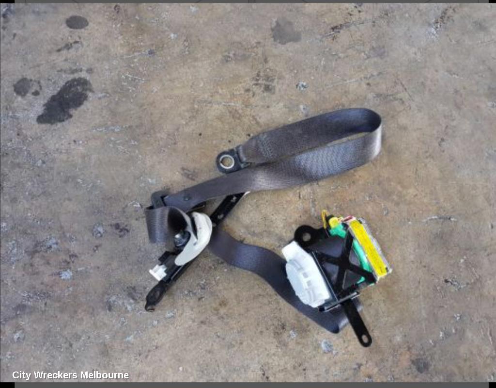 TOYOTA COROLLA SEATBELT/STALK, LH FRONT, SEAT BELT ONLY, GREY, ZRE152/20153R, 03/2007 - 11/2009