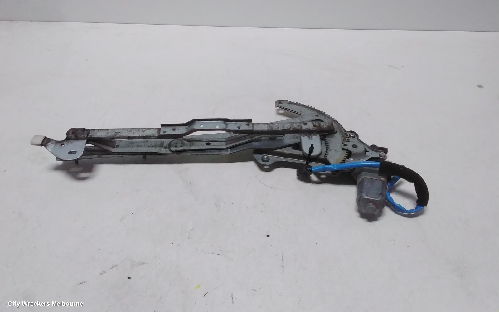 SUBARU IMPREZA LEFT FRONT WINDOW REG/MOTOR, SEDAN, POWER, 2 WIRE TYPE, 10/2000 - 04/2007