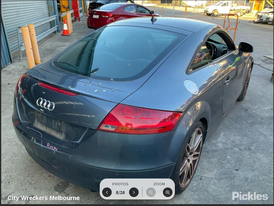 AUDI TT TRANS/GEARBOX, AUTO, FWD, PETROL, 2.0, TURBO, 8J, KNC CODE, 09/2006 - 08/2010