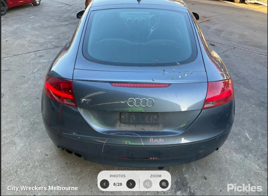 AUDI TT TRANS/GEARBOX, AUTO, FWD, PETROL, 2.0, TURBO, 8J, KNC CODE, 09/2006 - 08/2010