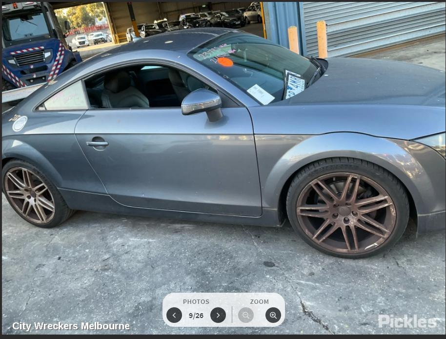 AUDI TT TRANS/GEARBOX, AUTO, FWD, PETROL, 2.0, TURBO, 8J, KNC CODE, 09/2006 - 08/2010