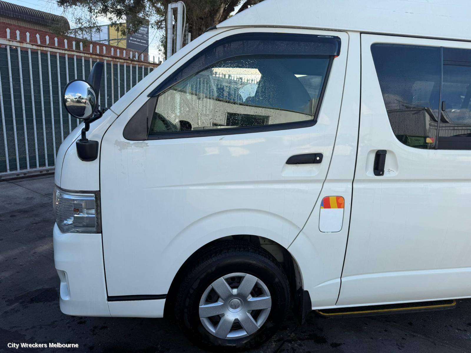 TOYOTA HIACE FRONT SEAT, LH BENCH, LWB/SWB, TRH/KDH, 01/2005 - 01/2014