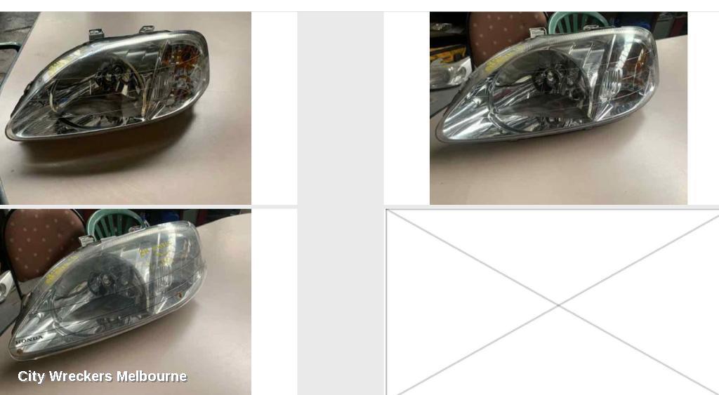 HONDA CIVIC RIGHT HEADLAMP, EK, W/ GLOBE REFLECTOR, 01/1999 - 10/2000 (AUST TYPE)