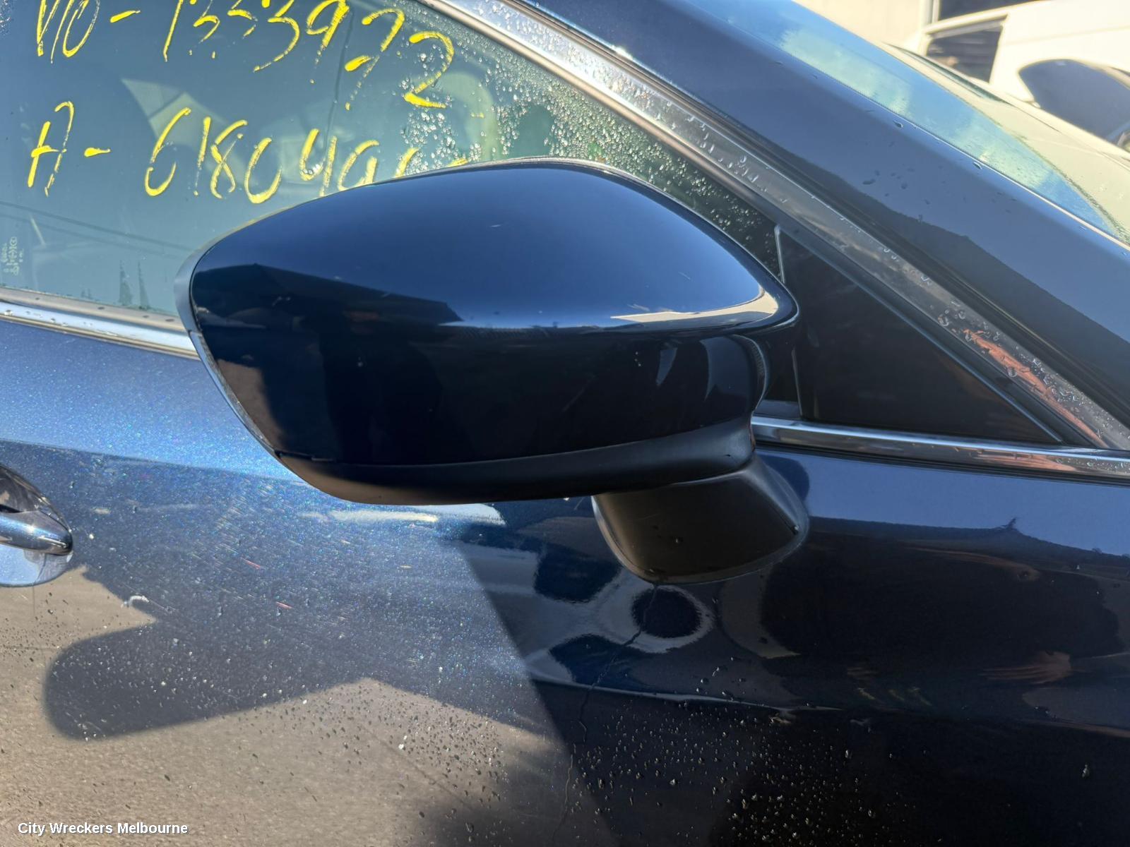 MAZDA 6 LEFT TAILLIGHT, GJ-GL, IN BUMPER REFLECTOR, SEDAN/WAGON, 11/2012 - 02/2018
