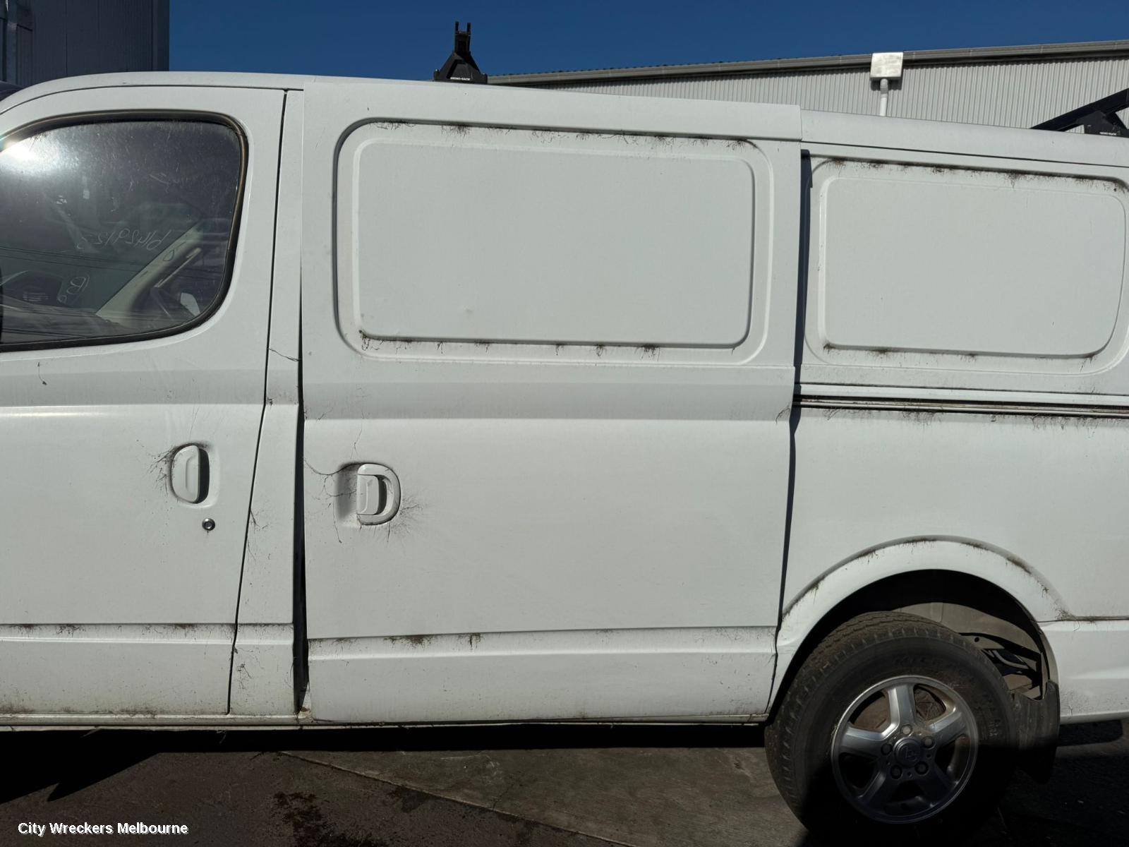 LDV V80 BOOTLID/TAILGATE, BARN DOOR (RH SIDE), LOW ROOF TYPE, 01/2013 - 12/2023