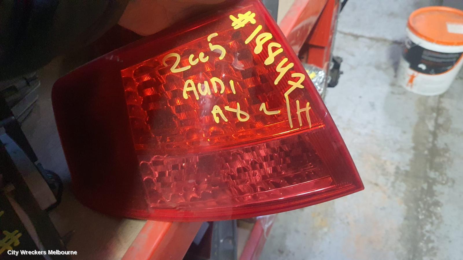 AUDI A8 LEFT TAILLIGHT, D3, 09/2003 - 10/2007