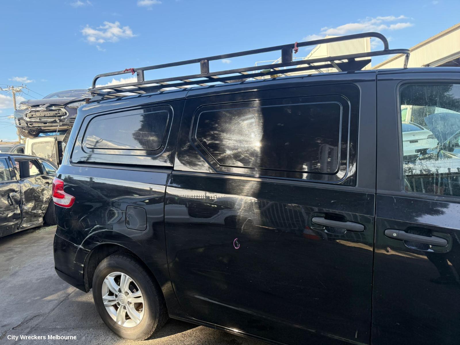 LDV G10 REAR BUMPER, SV7A/SV7C, TAILGATE TYPE, VAN/WAGON, 04/2015 ONWARDS