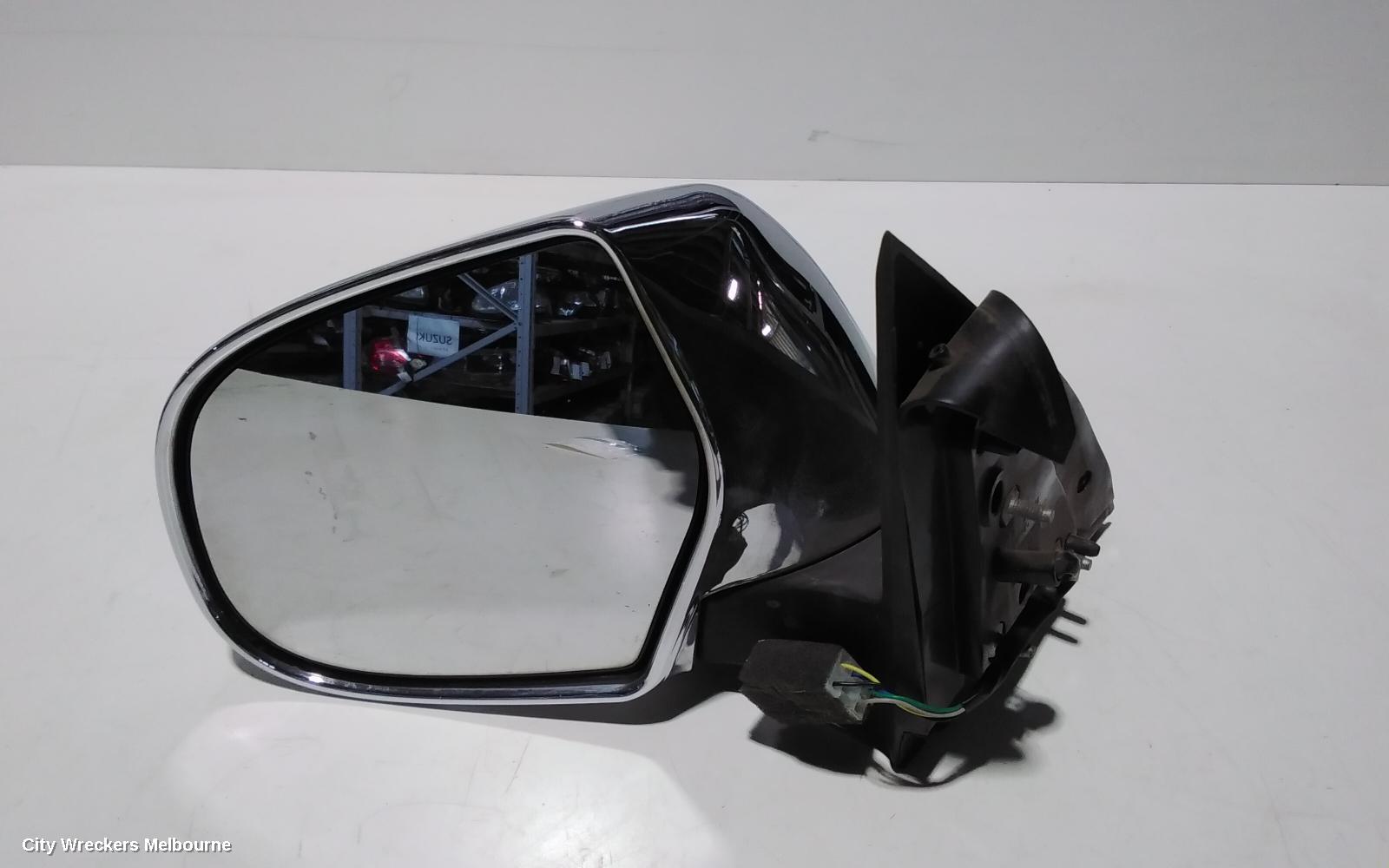 GREAT WALL V200/V240 LEFT DOOR MIRROR, K2, CHROME, 07/2009 - 01/2015