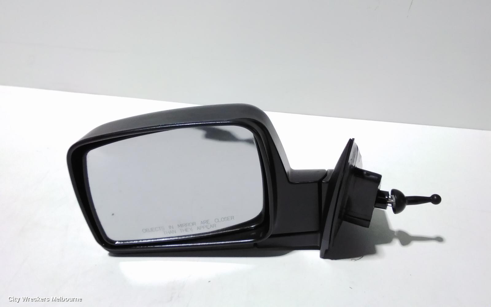 KIA PREGIO LEFT DOOR MIRROR, CT, MANUAL, SQUARE TYPE, 07/2004 - 01/2006