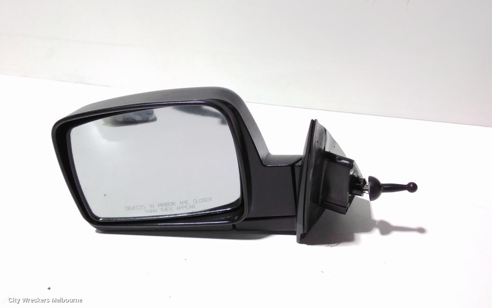 KIA PREGIO LEFT DOOR MIRROR, CT, MANUAL, SQUARE TYPE, 07/2004 - 01/2006