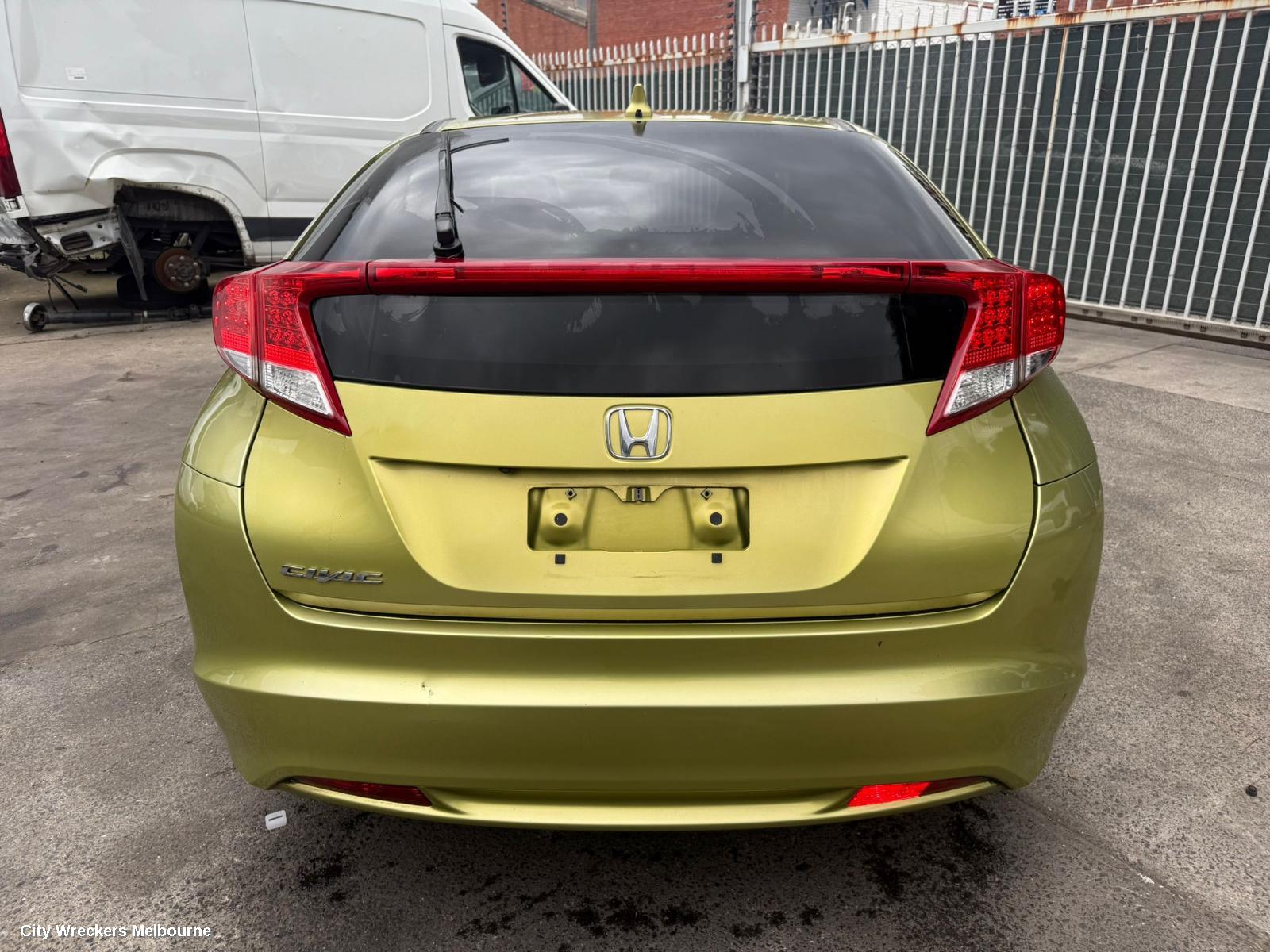 HONDA CIVIC RIGHT FRONT DOOR WINDOW, 9TH GEN, HATCH (VIN SSHFK), 02/2012 - 04/2016
