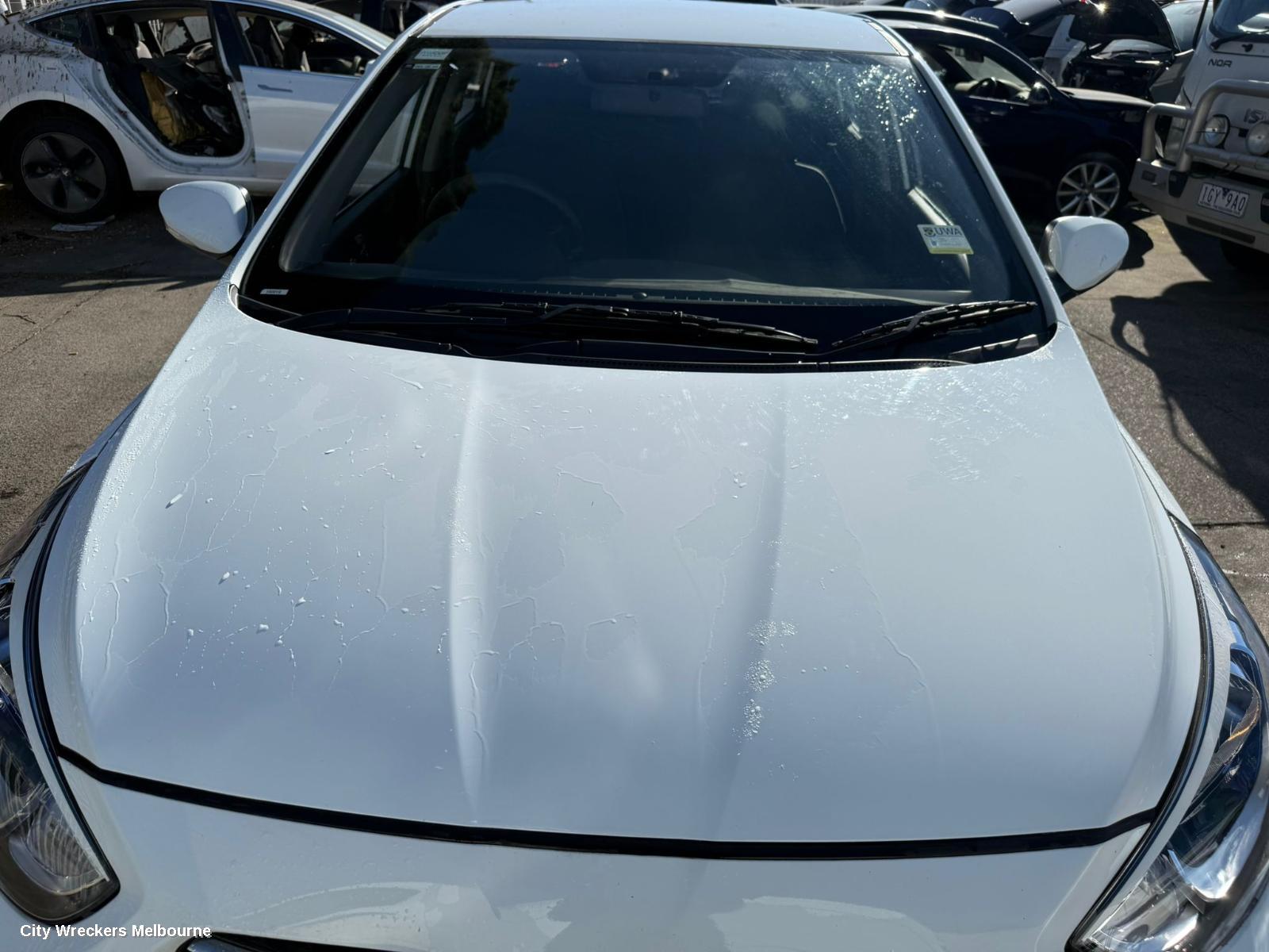 HYUNDAI ACCENT RIGHT FRONT DOOR WINDOW, RB, 05/2011 - 12/2019