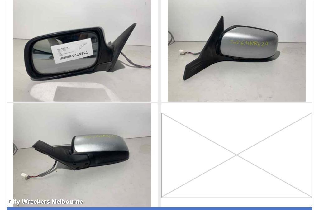 SUBARU IMPREZA LEFT DOOR MIRROR, POWER, 10/2000 - 10/2002
