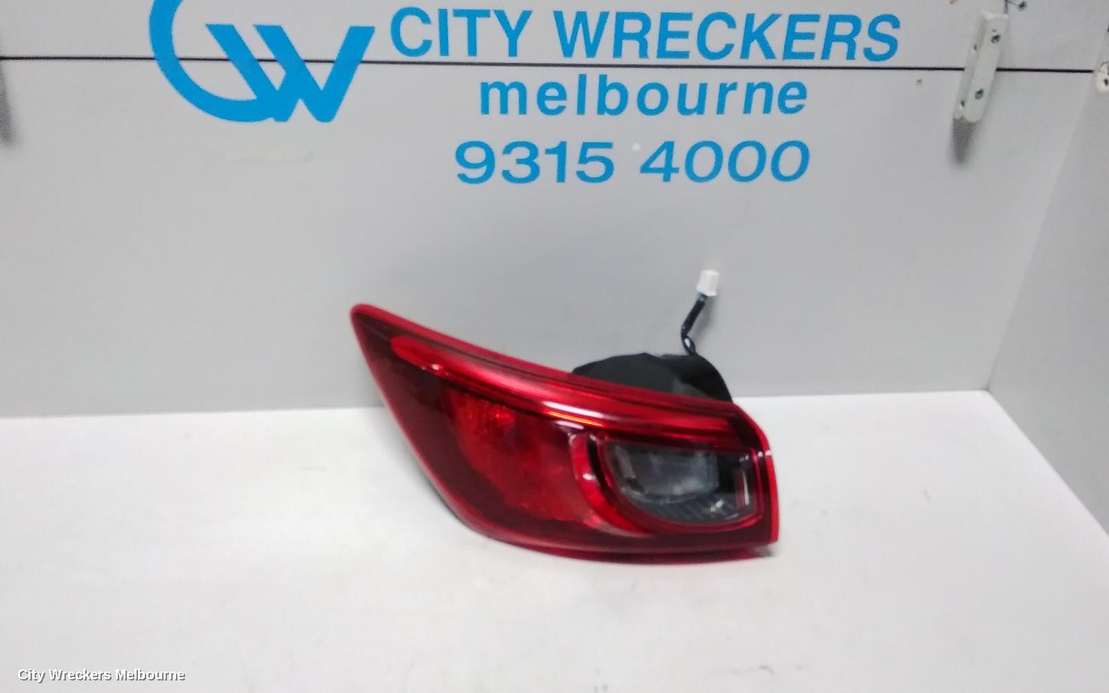 MAZDA CX3 LEFT TAILLIGHT, DK, NON LED TYPE, 03/2015 ONWARDS