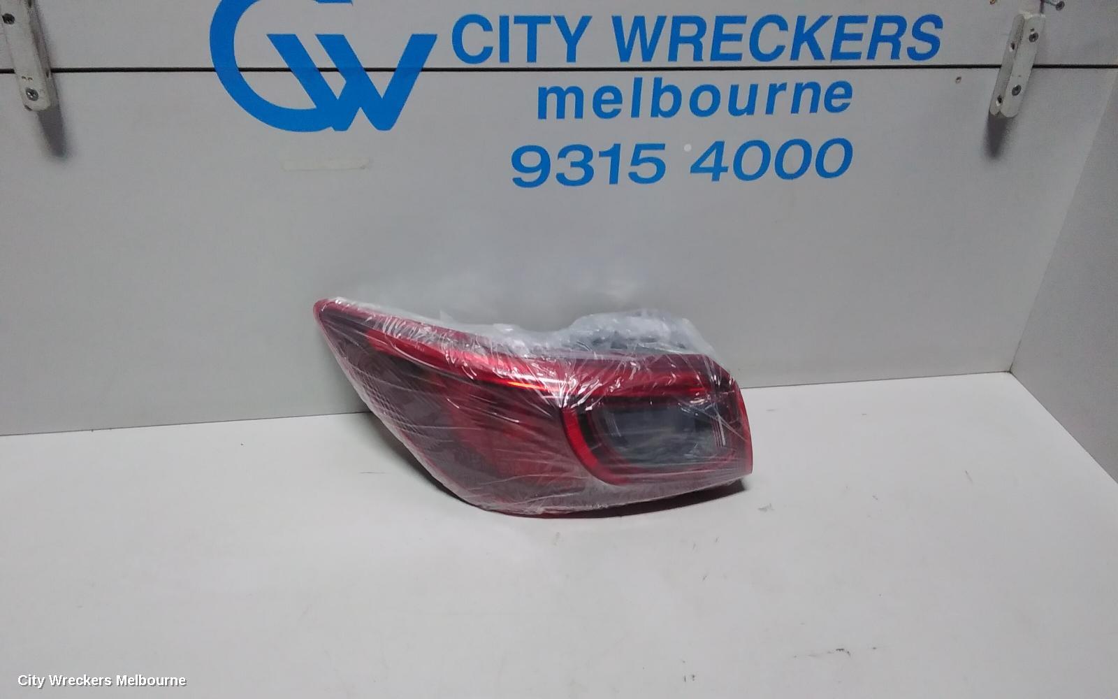 MAZDA CX3 LEFT TAILLIGHT, DK, NON LED TYPE, 03/2015 ONWARDS