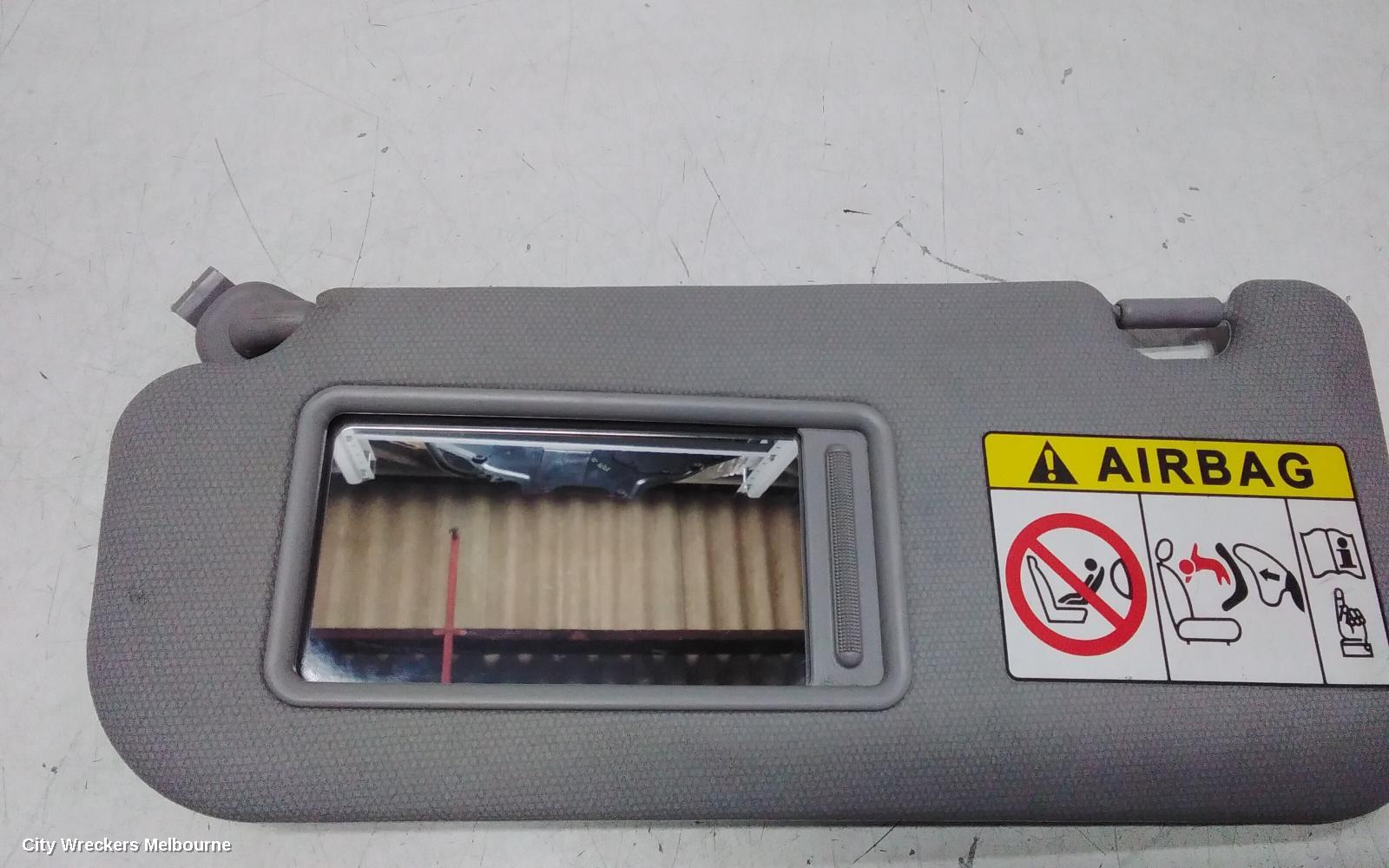KIA RIO SUNVISOR, UB, LH SIDE, 08/2011 - 11/2016