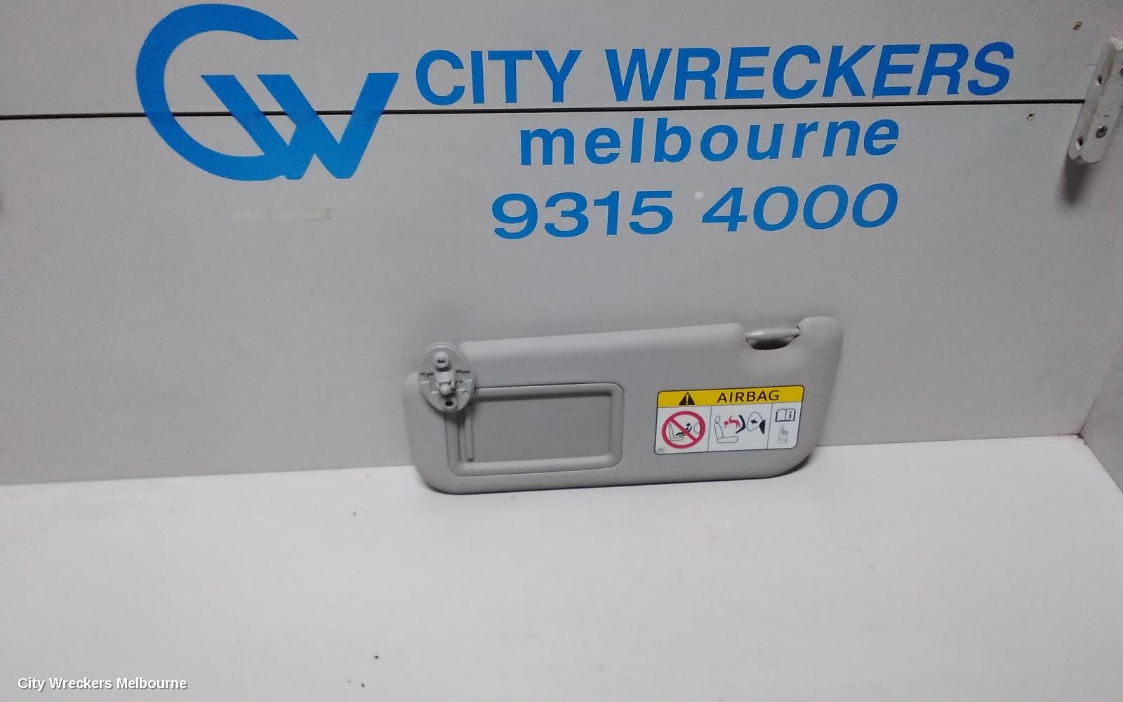 TOYOTA COROLLA SUNVISOR, ZRE182R, LH SIDE, 10/2012 - 06/2018