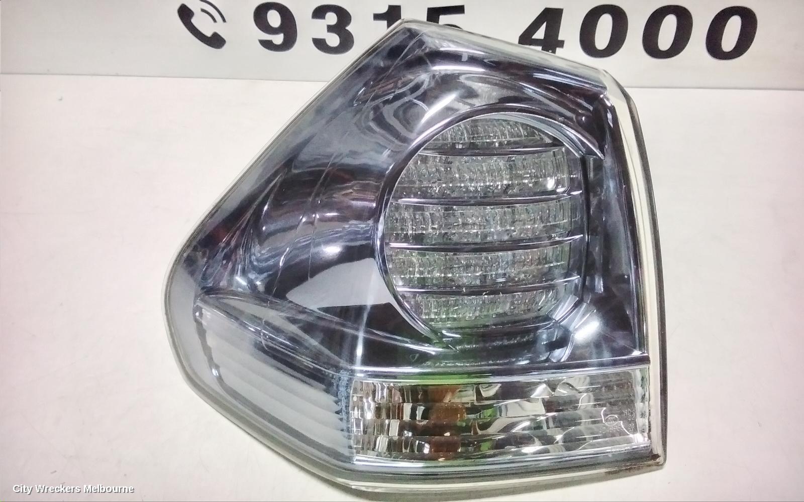 LEXUS RX SERIES LEFT TAILLIGHT, RX400H, MHU3#, IN BODY, 03/2006 - 02/2009