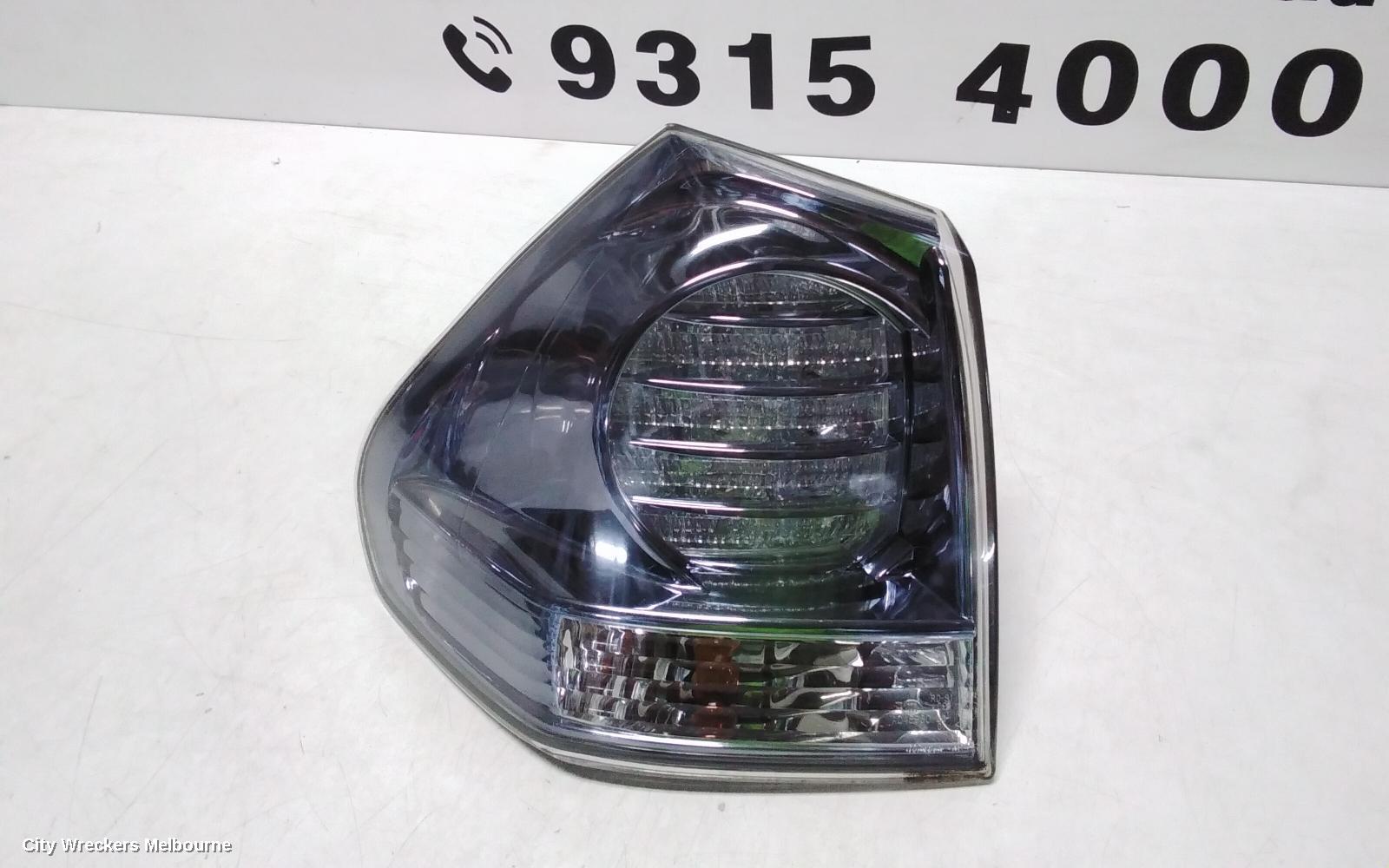 LEXUS RX SERIES LEFT TAILLIGHT, RX400H, MHU3#, IN BODY, 03/2006 - 02/2009