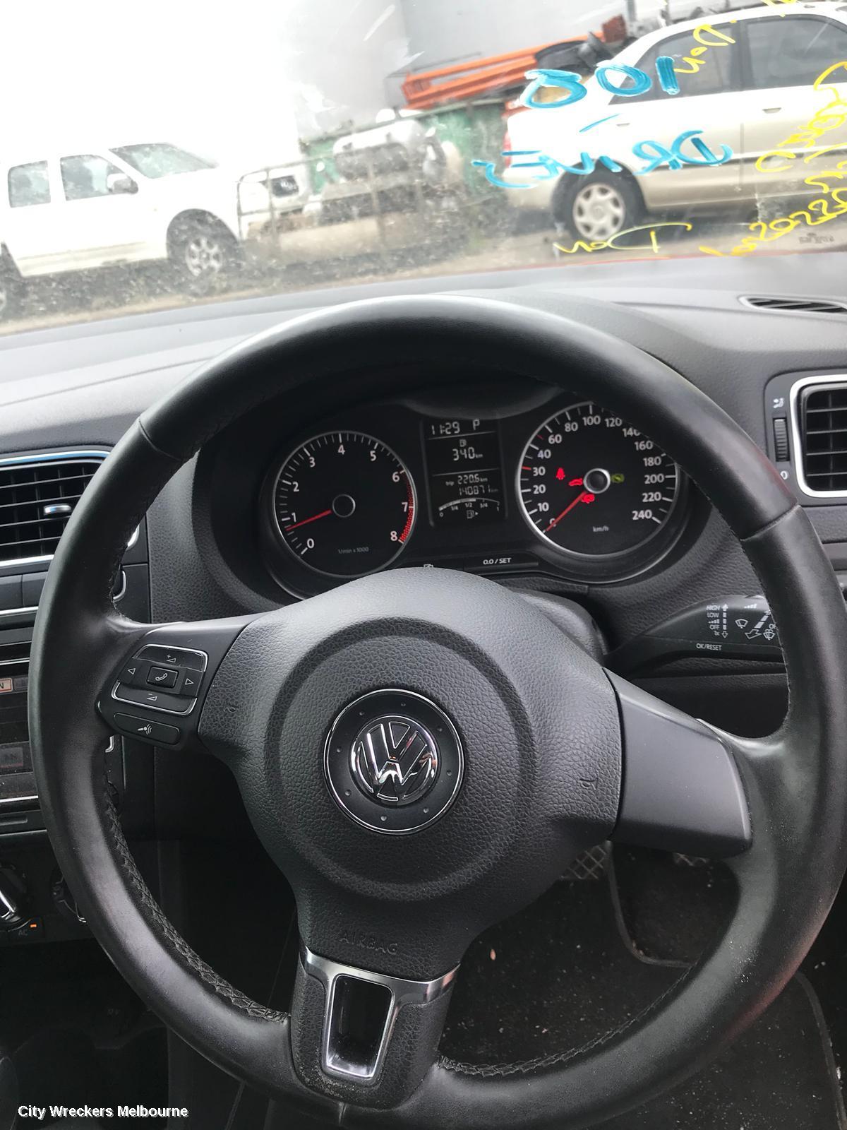 VOLKSWAGEN POLO RIGHT DOOR MIRROR, 6R, HEATED TYPE, 05/2010 - 05/2014