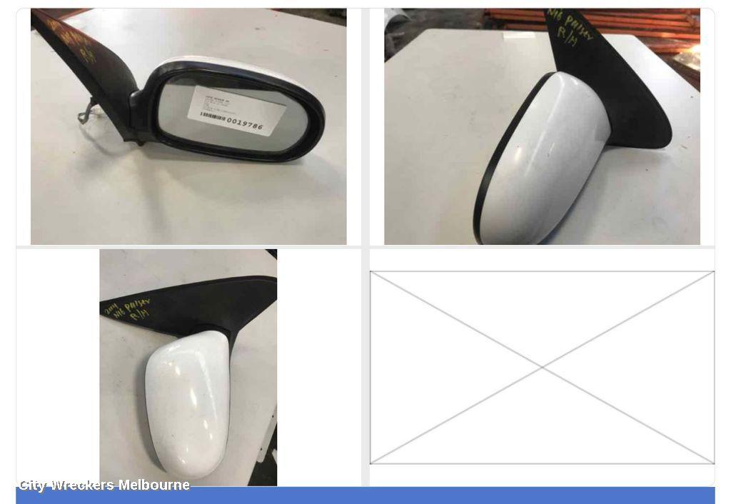 NISSAN PULSAR RIGHT DOOR MIRROR, N16, SEDAN, COLOUR CODED, 08/2003 - 12/2005