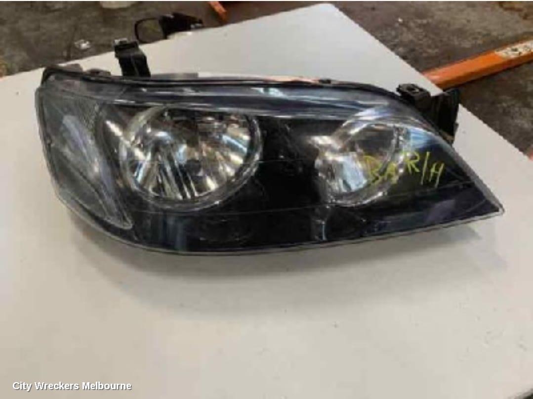 FORD FALCON RIGHT HEADLAMP, BA-BF1, XT, BLACK INSERT TYPE, 10/2002 - 08/2006