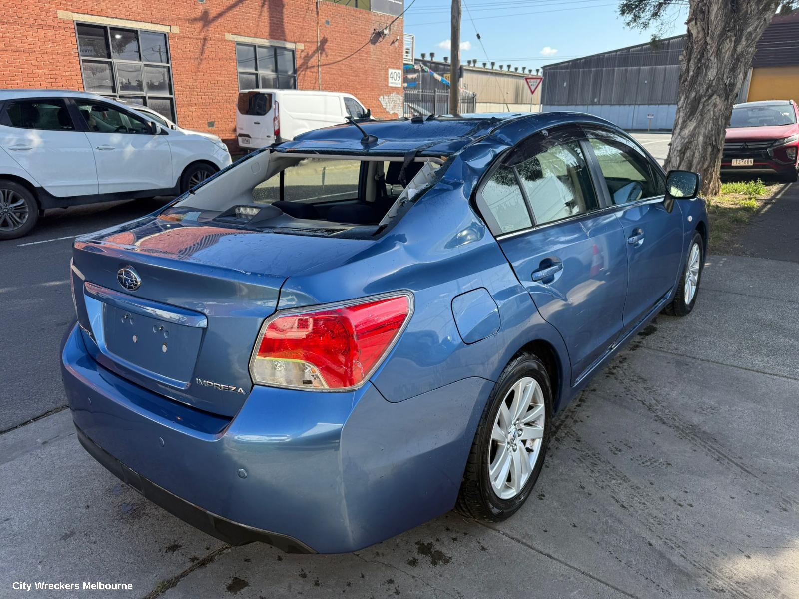 SUBARU IMPREZA BOOTLID/TAILGATE, BOOTLID, G4, NON SPOILERED TYPE, 12/2011 - 08/2017