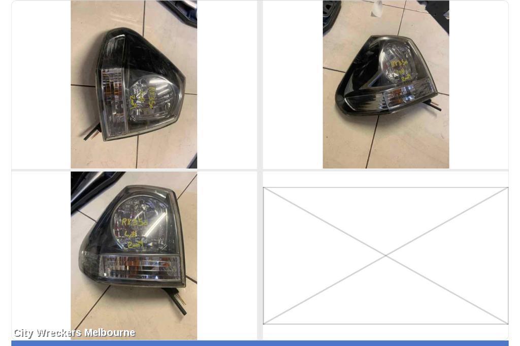LEXUS RX SERIES LEFT TAILLIGHT, RX330/RX350, MCU3/GSU3#, IN BODY, 04/2003 - 11/2008