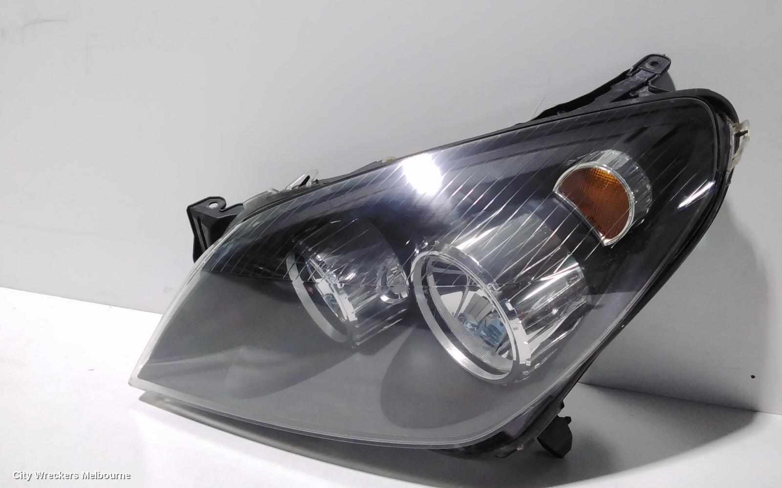 HOLDEN ASTRA LEFT HEADLAMP, AH, BLACK INSERT TYPE, 10/2004 - 08/2009