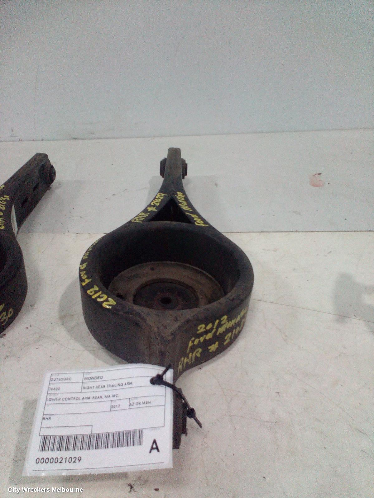 FORD MONDEO RIGHT REAR TRAILING ARM, LOWER CONTROL ARM-REAR, MA-MC, SEDAN/HATCH/WAGON, 10/2007 - 12/2014