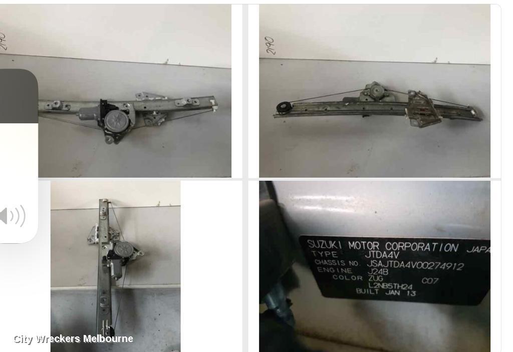 SUZUKI VITARA RIGHT FRONT WINDOW REG/MOTOR, GRAND VITARA, JB-JT, CABLE TYPE, 04/2005 - 12/2018
