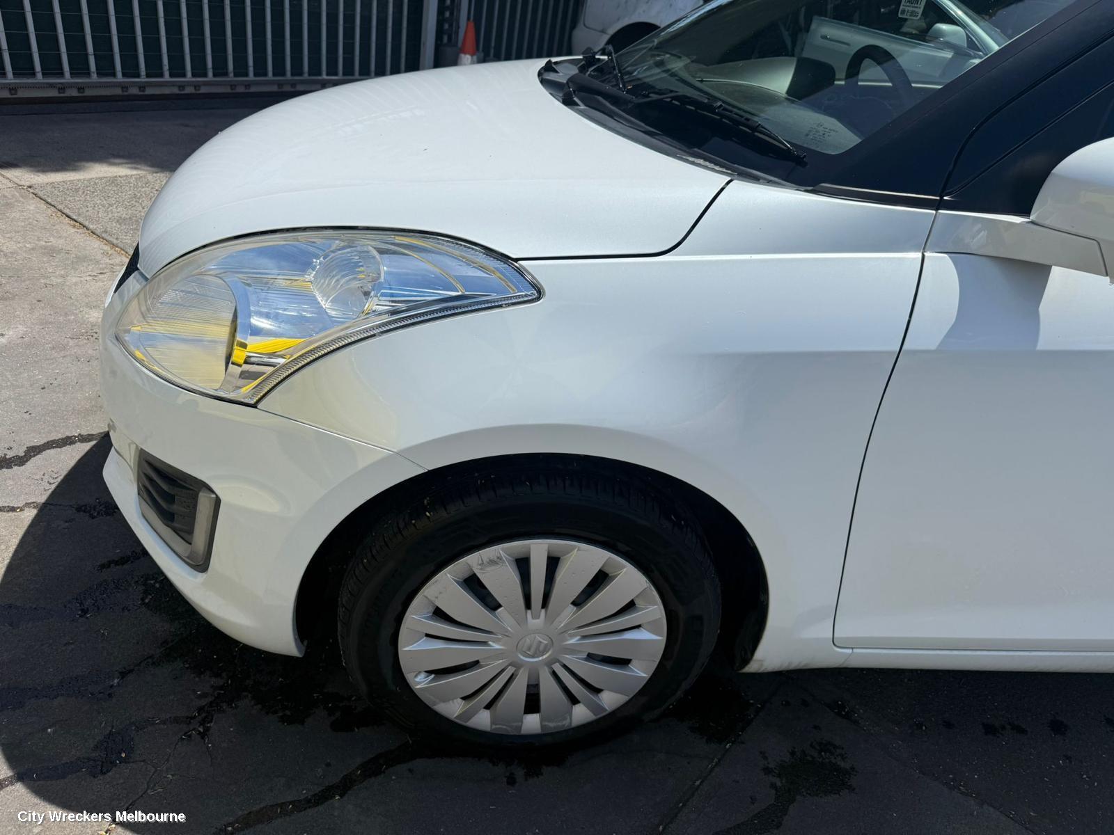 SUZUKI SWIFT RIGHT FRONT DOOR, FZ, 08/2010 - 03/2017