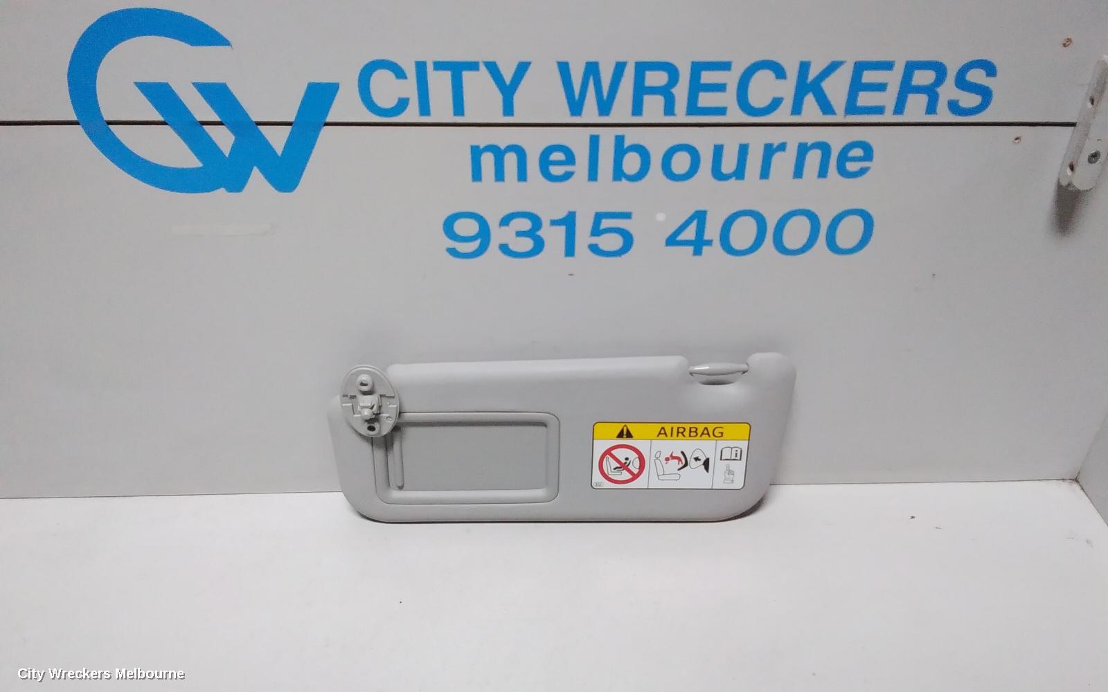 TOYOTA COROLLA SUNVISOR, ZRE182R, LH SIDE, 10/2012 - 06/2018