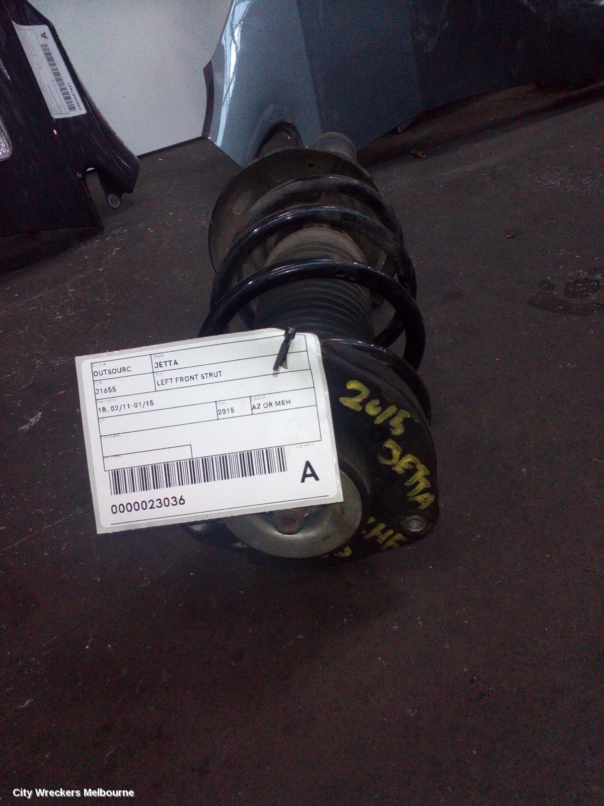 VOLKSWAGEN JETTA LEFT FRONT STRUT, 1B, 11/2014 - 12/2017