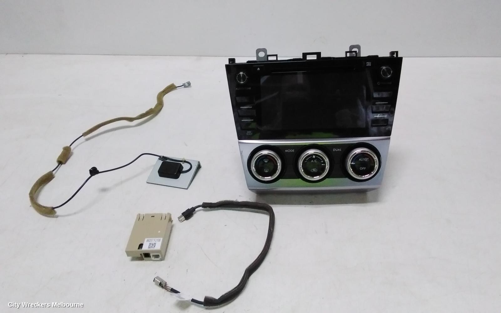 SUBARU IMPREZA RADIO/CD/DVD/SAT/TV, SAT NAV HEAD UNIT, W/ DISPLAY UNIT, 6.1IN, FM265KH, G4, 12/2011 - 08/2017
