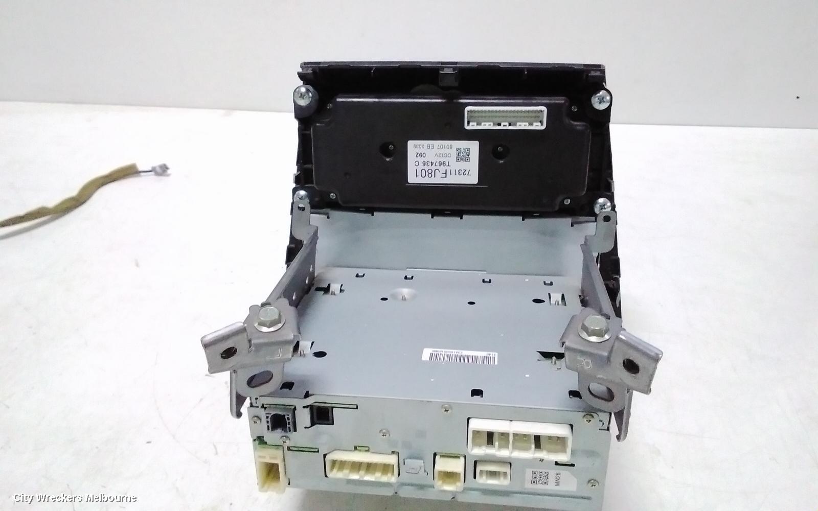 SUBARU IMPREZA RADIO/CD/DVD/SAT/TV, SAT NAV HEAD UNIT, W/ DISPLAY UNIT, 6.1IN, FM265KH, G4, 12/2011 - 08/2017