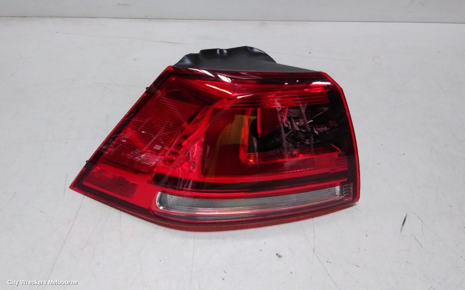 VOLKSWAGEN GOLF LEFT TAILLIGHT, GEN 7, HATCH, GTI/R-LINE/HIGHLINE, NON LED TYPE, 10/2013 - 03/2017