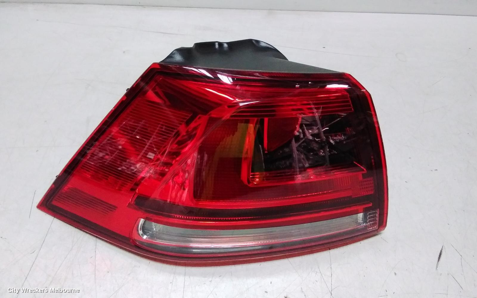 VOLKSWAGEN GOLF LEFT TAILLIGHT, GEN 7, HATCH, GTI/R-LINE/HIGHLINE, NON LED TYPE, 10/2013 - 03/2017