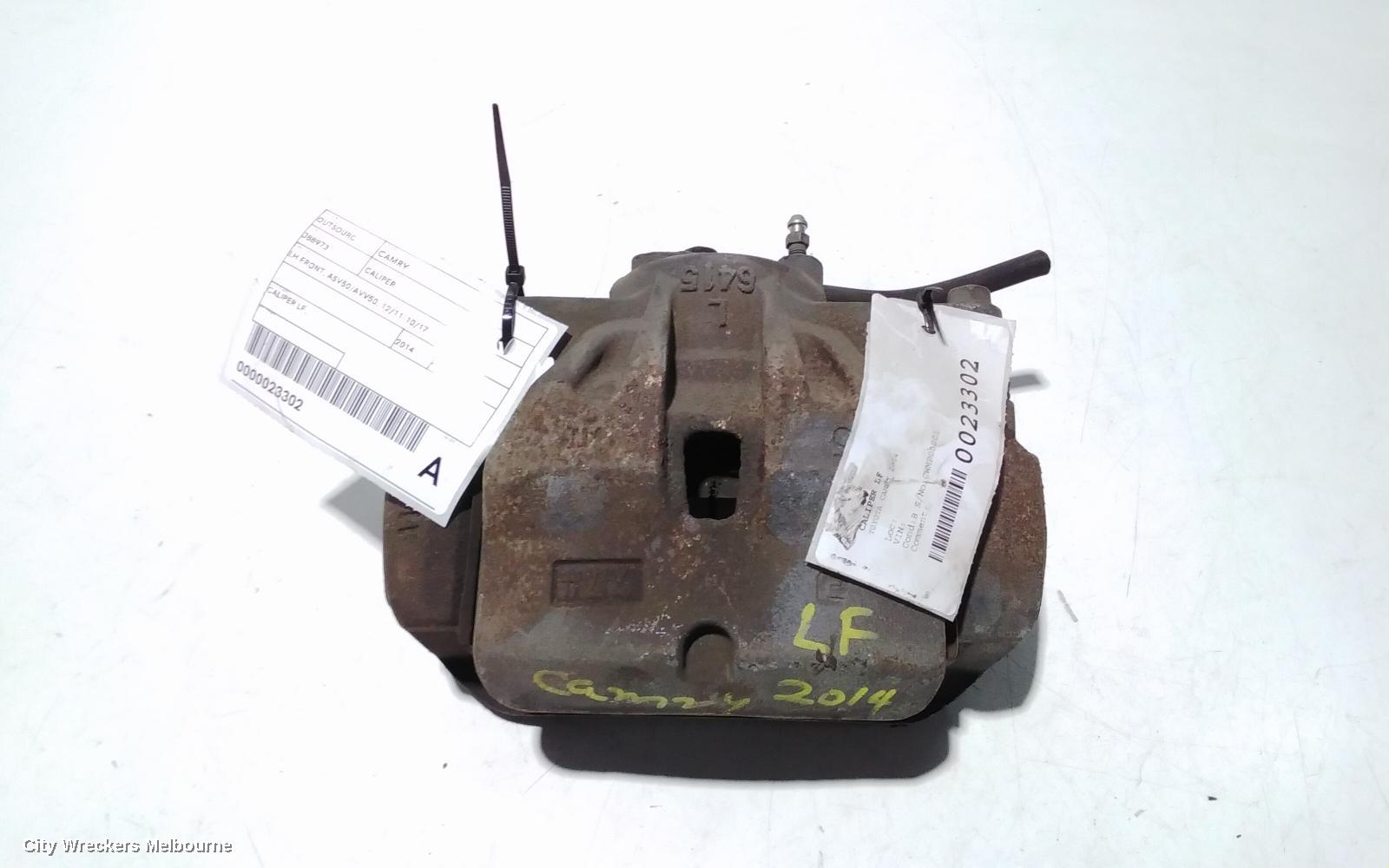 TOYOTA CAMRY CALIPER, LH FRONT, ADVICS TYPE, ASV50/AVV50, 12/2011 - 10/2017