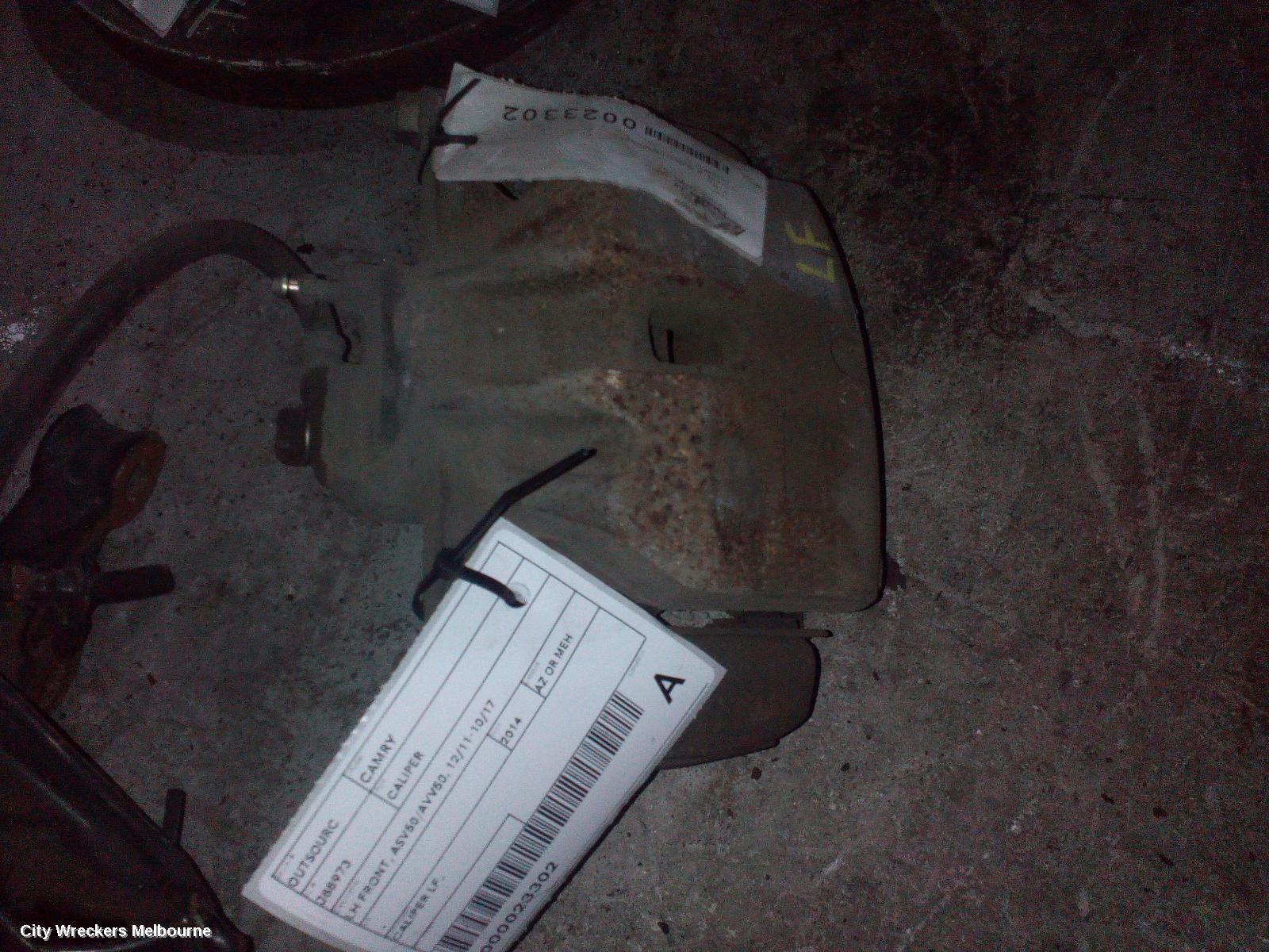 TOYOTA CAMRY CALIPER, LH FRONT, ADVICS TYPE, ASV50/AVV50, 12/2011 - 10/2017