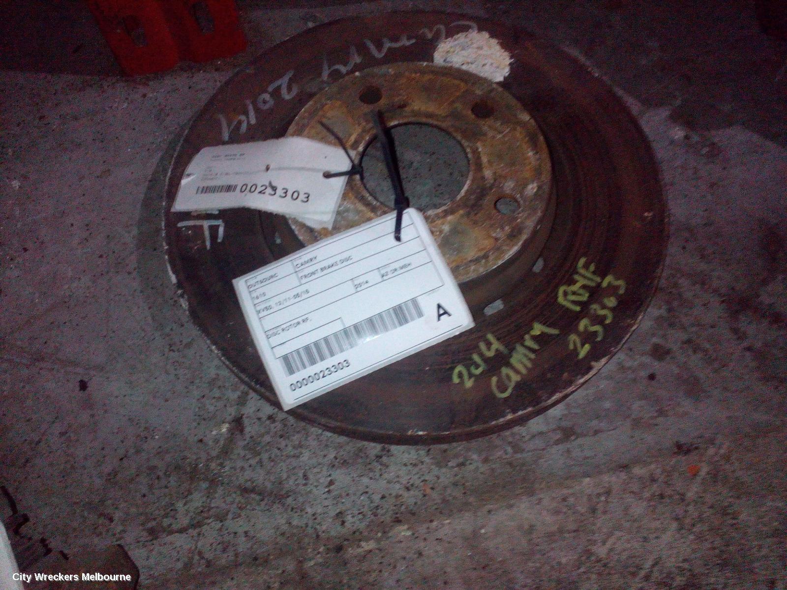 TOYOTA CAMRY FRONT BRAKE DISC/DRM, XV50, 12/2011 - 05/2015