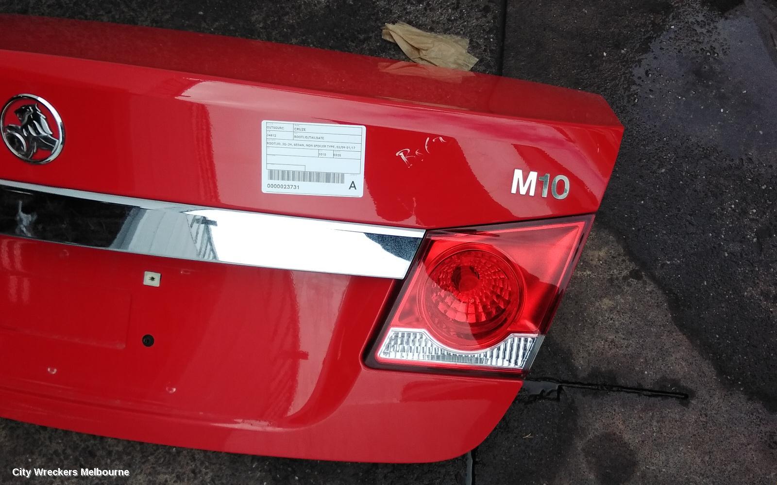 HOLDEN CRUZE BOOTLID/TAILGATE, BOOTLID, JG-JH, SEDAN, NON SPOILER TYPE, 03/2009 - 01/2017