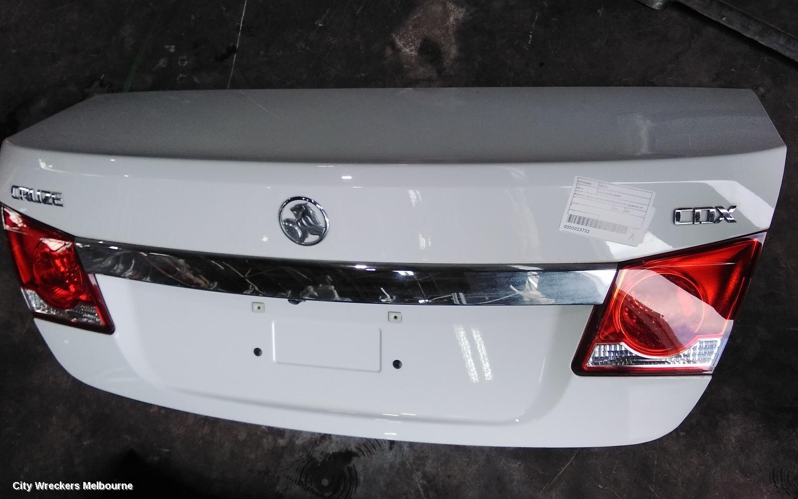 HOLDEN CRUZE BOOTLID/TAILGATE, BOOTLID, JG-JH, SEDAN, NON SPOILER TYPE, 03/2009 - 01/2017