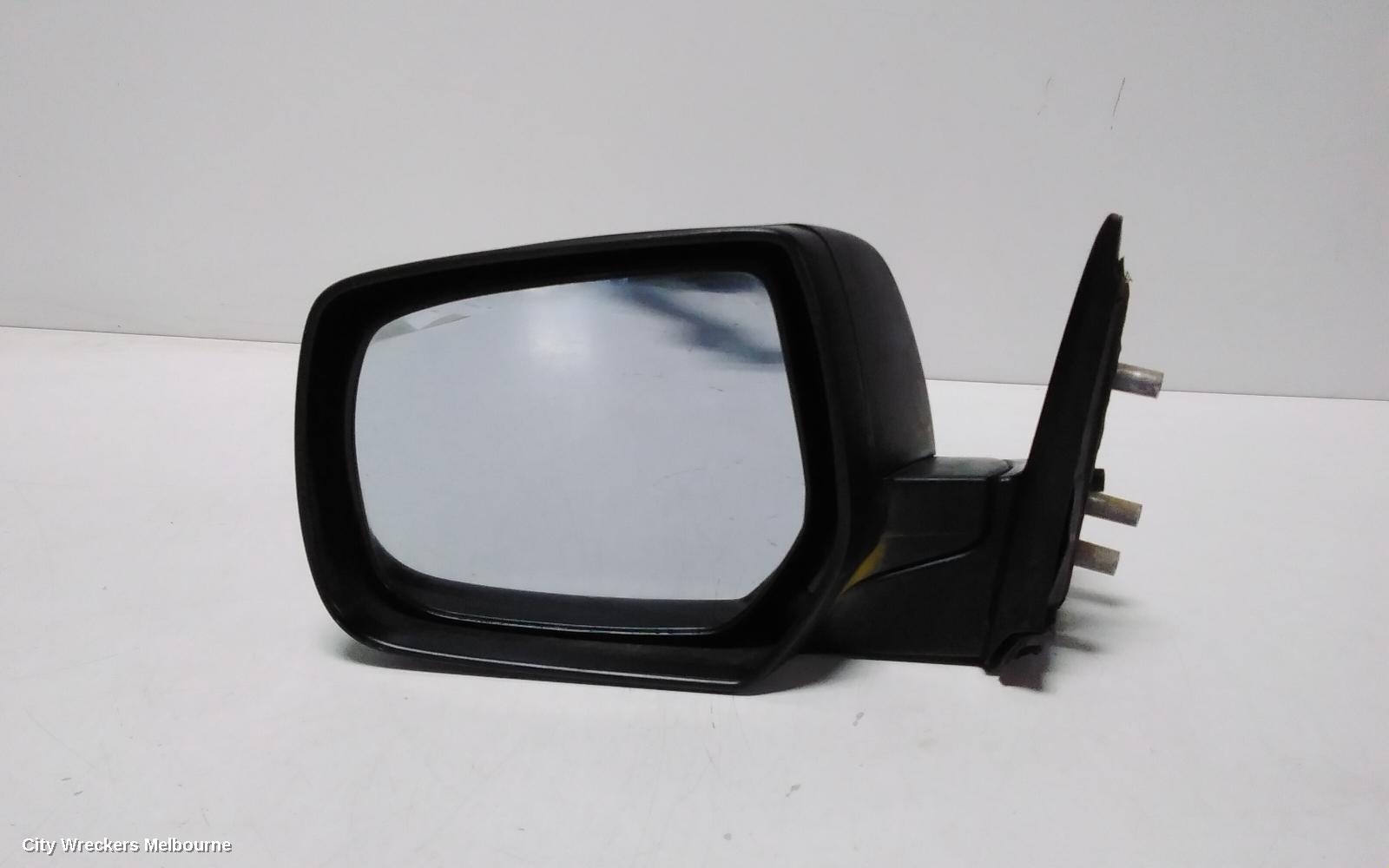 FORD RANGER LEFT DOOR MIRROR, MANUAL, CAB CHASSIS, BLACK, PJ, 12/2006 - 03/2009
