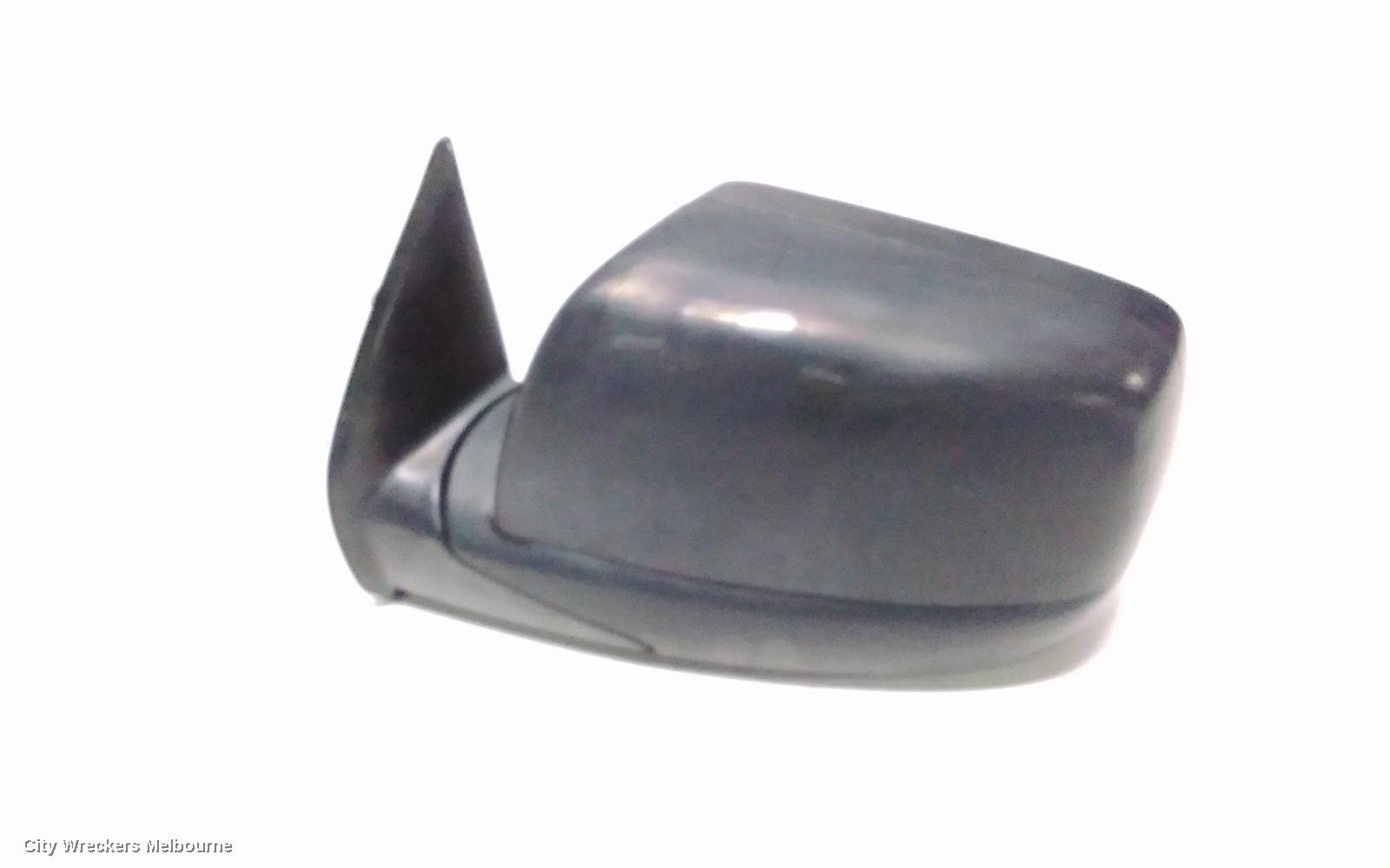 FORD RANGER LEFT DOOR MIRROR, MANUAL, CAB CHASSIS, BLACK, PJ, 12/2006 - 03/2009