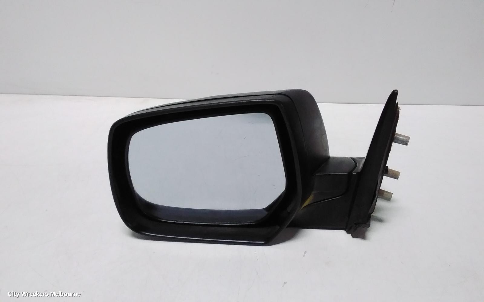 FORD RANGER LEFT DOOR MIRROR, MANUAL, CAB CHASSIS, BLACK, PJ, 12/2006 - 03/2009